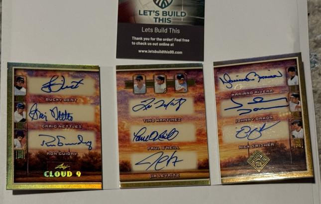 Leaf 2026 Cloud 9 Dent, Nettles, Guidry, Martinez, O'Neil, Rivera, Damon,Swisher