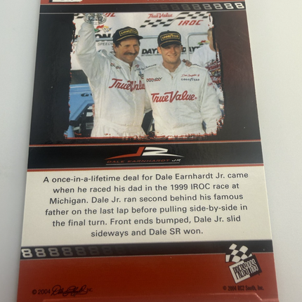 Father and Son Dale Earnhardt Sr and Jr. Press Pass 2004 #D13