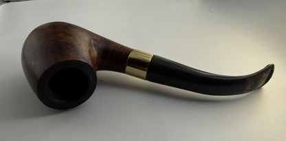 Smoking Tabacco Pipe Made from Comoys- Comoys Coronet Brown Pipe Black handle