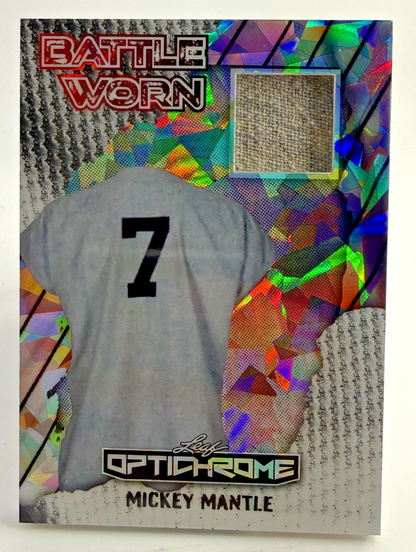 2025 Leaf Optichrome Mickey Mantle Battle Worn #BW-MM1 Jersey 1/5