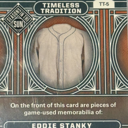 2026 Leaf Eddie Stanky Timeless Traditions game used memorabilia #TT-5 20/20