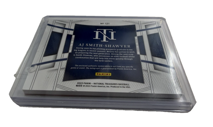 2023 National Treasures AJ SMITH-SHAWVER 24/25 Patch Autograph Atlanta 
