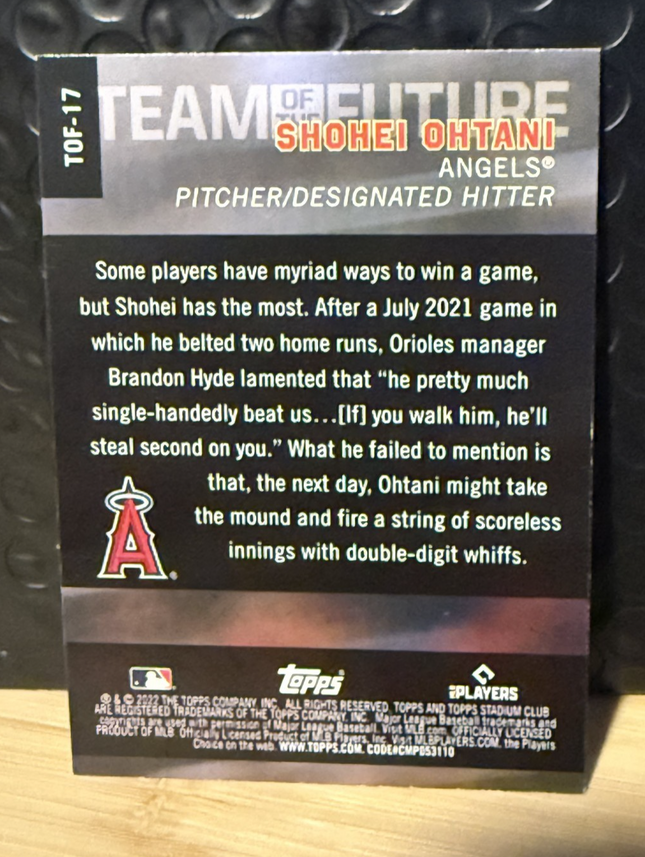 2022 Topps Stadium Club Team Shohei Ohtani Team Future LA Angles #TOF-17