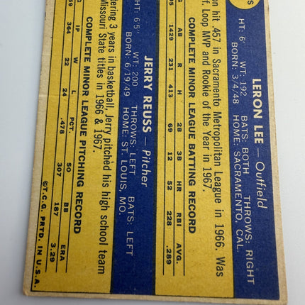 1970 Rookie Stars Leron Lee, Jerry Reuss Topps #96