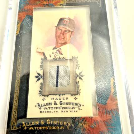 2009 TOPPS ALLEN & GINTER  JOE MAUER JERSEY - GRAY #AGR-JM