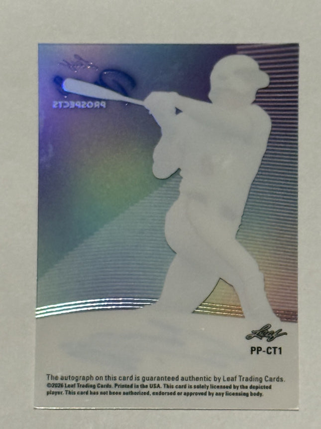 Leaf 2026 Carson Tinney Pick# 43 Minnesota Twins Card#PP-CT1 Auto
