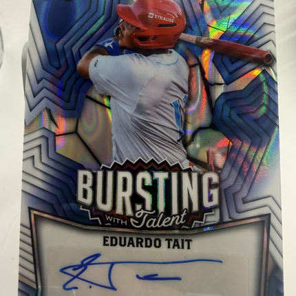 2025 Leaf Eduardo Tait 49 Ranked Prospect Bursting w talent #TA-ET1 Auto 4/6