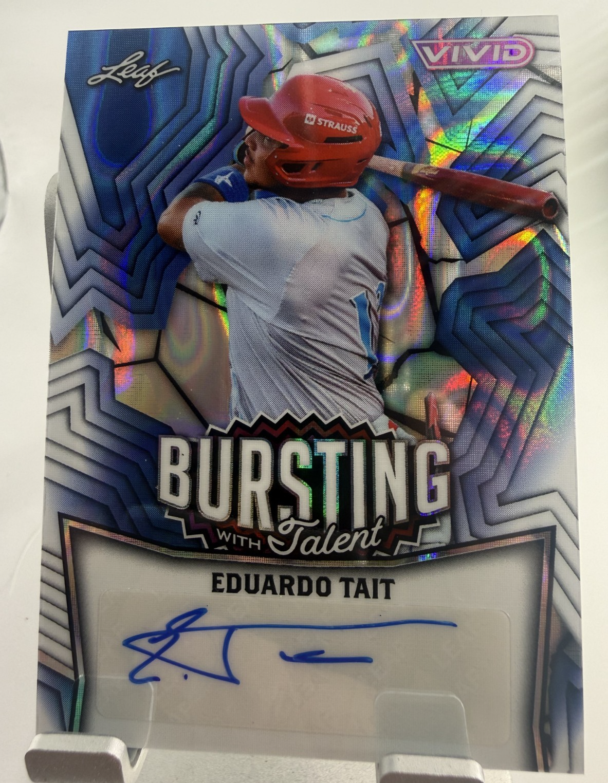 2025 Leaf Eduardo Tait 49 Ranked Prospect Bursting w talent #TA-ET1 Auto 4/6