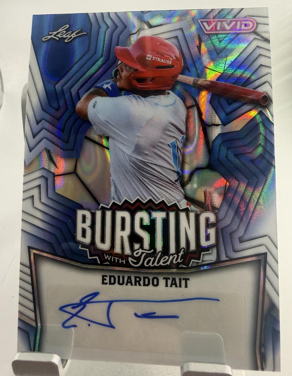 2025 Leaf Eduardo Tait 49 Ranked Prospect Bursting w talent #TA-ET1 Auto 4/6