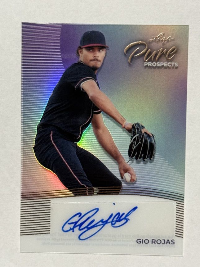 Leaf 2026 Gio Rojas Pick#16 Rangers Card# PP-GR1 Auto