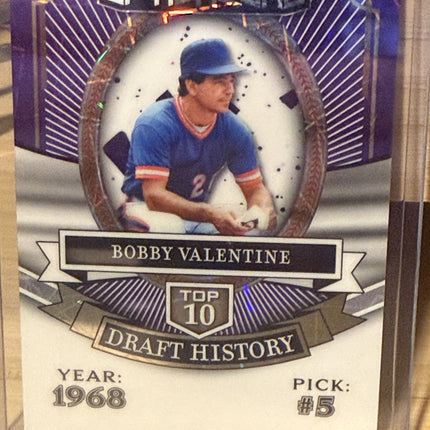 2025 Leaf Bobby Valentine Top 10 Draft History #HB-5 Card 1/1
