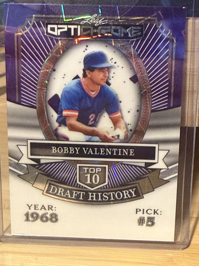 2025 Leaf Bobby Valentine Top 10 Draft History #HB-5 Card 1/1
