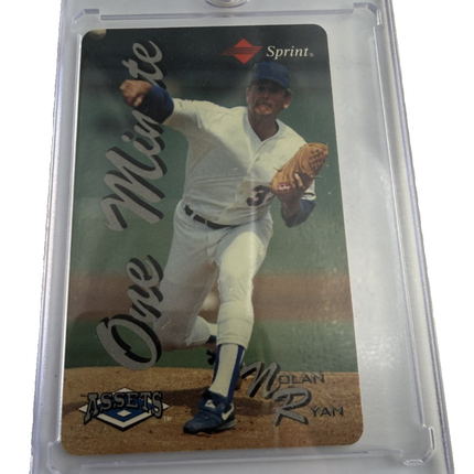NOLAN RYAN SPRINT 1 MINUTE PHONE CARD SPRINT CLASSIC ASSETS