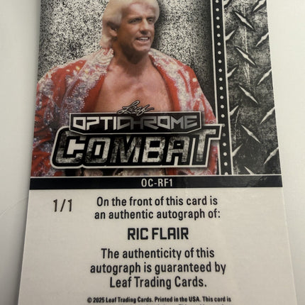2025 Leaf Ric Flar  #OC-RF1 Auto 1/1 with "16X"  Little Dent bottom right corner