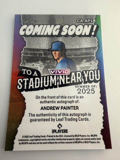 2025 Lea Vivid Stadium Near You Andrew Painter #CA-AP1 Auto 2/3