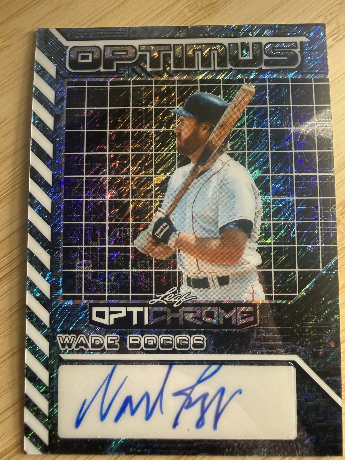 2025 Leaf Wade Boggs Optimus Optichrome Boston Red Soxs #OA-WB1 Auto 1/1