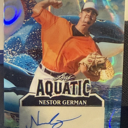 2025 Leaf Nestor German Baltimore Orioles #11 Prospect Card # AA-NG1 Auto 1/1