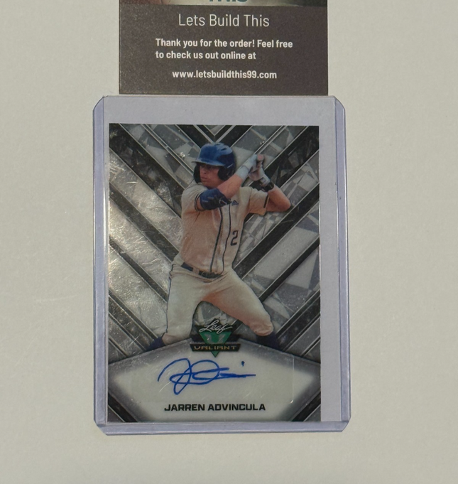 Leaf 2026 Jarren Advincula Draft Pick #45 Los Angeles Angels Card # VA-JA1 Auto