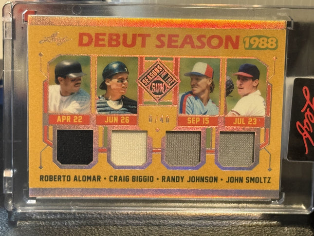 2026 Leaf Debut Season 88 Alomar Biggio Johnson Smoltz Card#DS-1