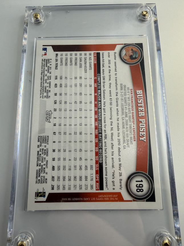 2011 Topps Buster Posey #198 Diamond Aniversery