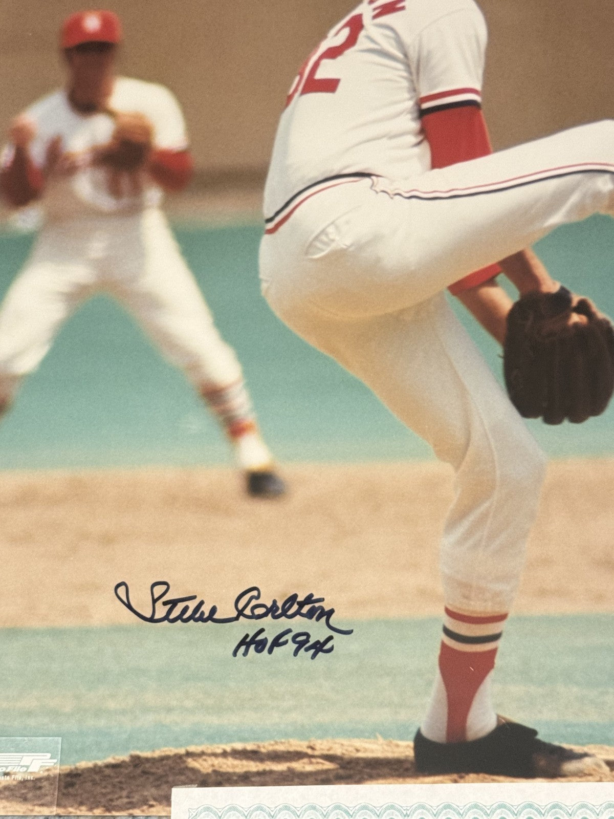 Steve Carlton 16x20 Autographed St Louis Cardnials With HOF 94  Mill City COA