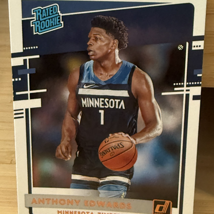 20-21 Panini Anthony Edwards Rated Rookie Minnesota Timberwolves #201