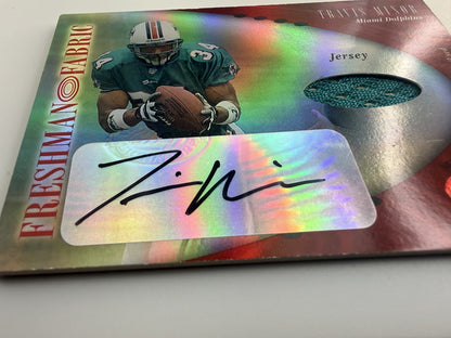 Travis Minor Fabric Mirror Red Auto #126 Numbered 1 /150 look at corners