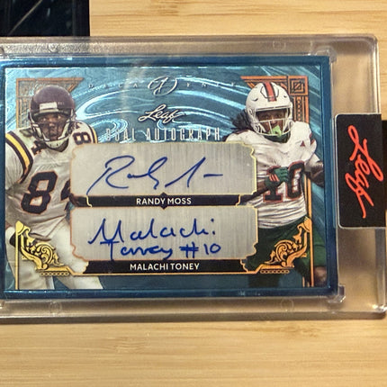 2026 Leaf Deca Dence Dual Autograph Randy Moss/Malachi Toney Auto's 05/10 #DA-30