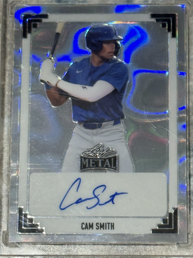 2024 Leaf Metal Auto Prismatic Silver Cam Smith 25/25 RC Houston Astros 91A-CS1
