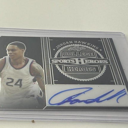 Jordan Hawkins Leaf College Sports Heroes CH-HH2 Number 18/49