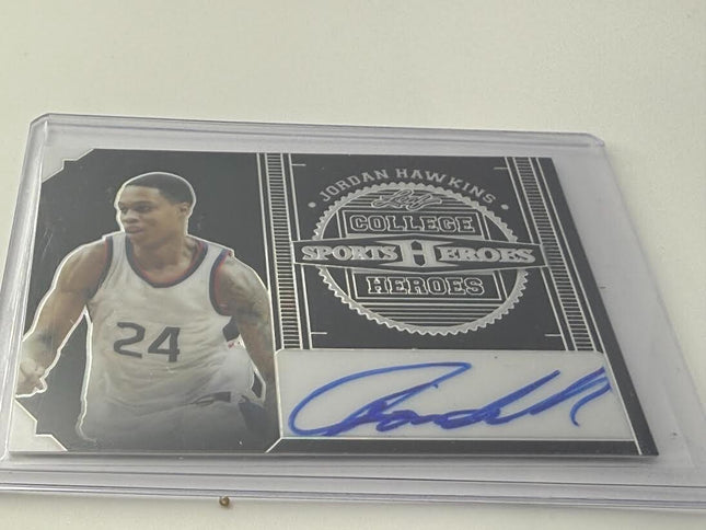 Jordan Hawkins Leaf College Sports Heroes CH-HH2 Number 18/49