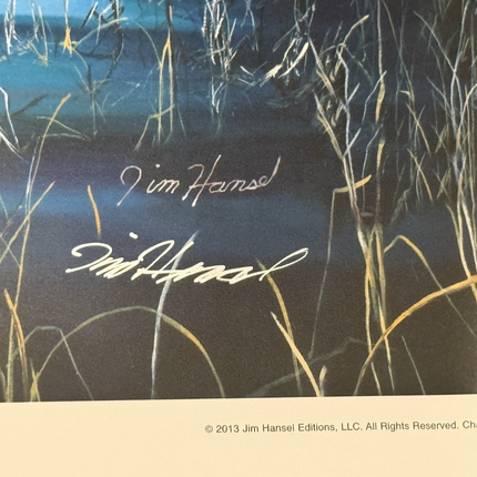 Jim Hansel "After Dark" Print signed and numbered Jim Hansel 29.5 W by 20.5 H