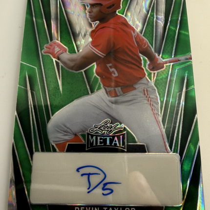 2024 Leaf Metal Devin Taylor Autograph #BA-DT1 Green Lava 6/6