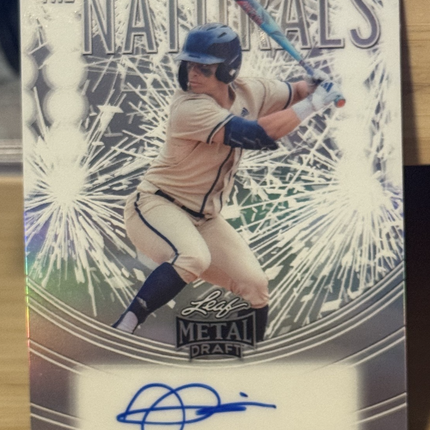 2026 Leaf Metal Jarren Advincula Card Number Tn-JA1 Autographed
