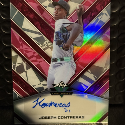 Leaf 2026 Joseph Contreras 2027 Draft Prospect Card #VA-JC1 Auto 3/10