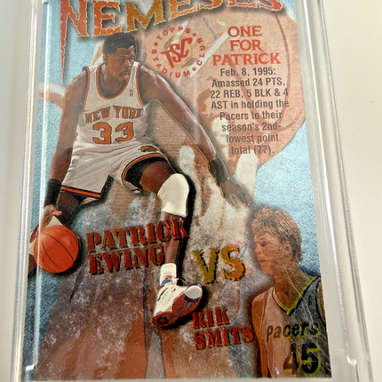 PATRICK EWING VS RIK SMITS NEMESES 1995 TOPPS STADIUM CLUB  #N2