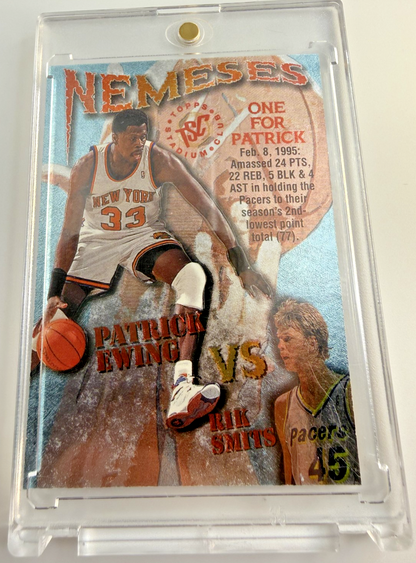 PATRICK EWING VS RIK SMITS NEMESES 1995 TOPPS STADIUM CLUB  #N2