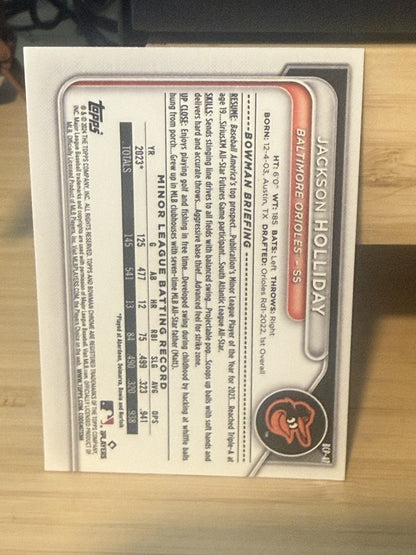2024 Bowman Chrome Mojo Refractors Jackson Holliday Baltimore Orioles #BCP-47