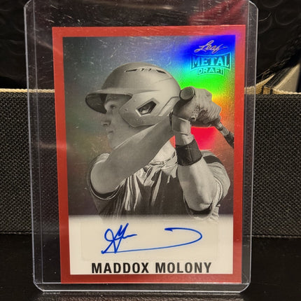 2026 Leaf Maddox Molony Detroit Tigers Card#60L-MM1 Auto 9/25