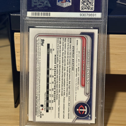 2024 Bowmans 1st Walker Jenkins Minnesota Twins #BP43 Gem MT 10 PSA