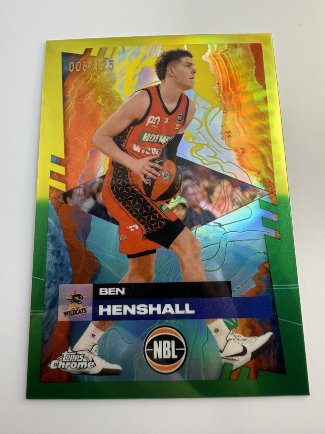 2024-25 Ben Henshall Topps Chrome NBL Golden 008/125 #69