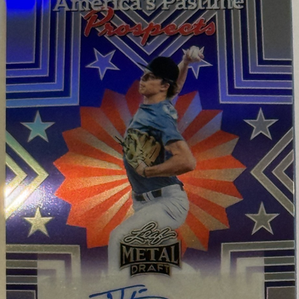 2026 Leaf Jensen Hirschkorn #84 Draft Pick Atlanta Braves Auto AP-JH1