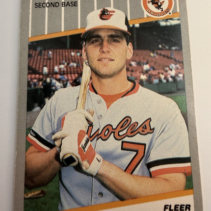 Bill Ripken Error Card Box Out Fleer #616 Baltimore Orioles