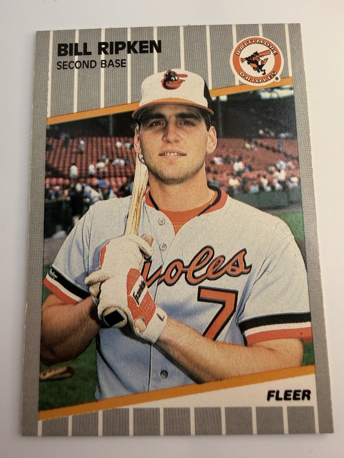 Bill Ripken Error Card Box Out Fleer #616 Baltimore Orioles