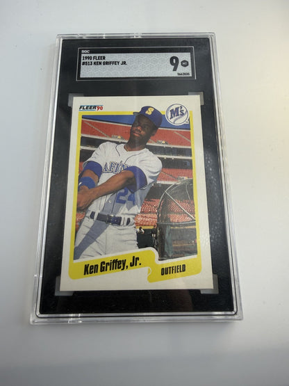Ken Griffey Jr. 1990 Fleer #513 SGC 9