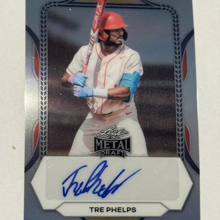 Leaf 2026 Tre Phelps Pick#258 Pirates Card# BA-TP1 Auto