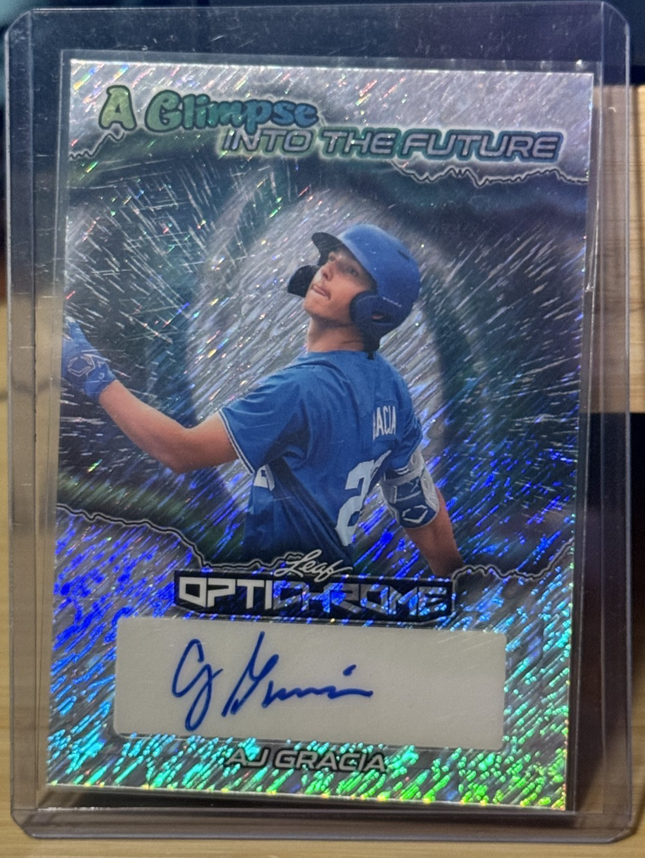 2025 Leaf AJ Gracia MLB 2026 9th Pick Atlanta Braves #FA-AJG Auto 2/10
