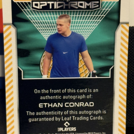 2025 Laef Ethan Conrad Chicago Cubs #4 Prospect Card #BA-EC1 Auto 1/3
