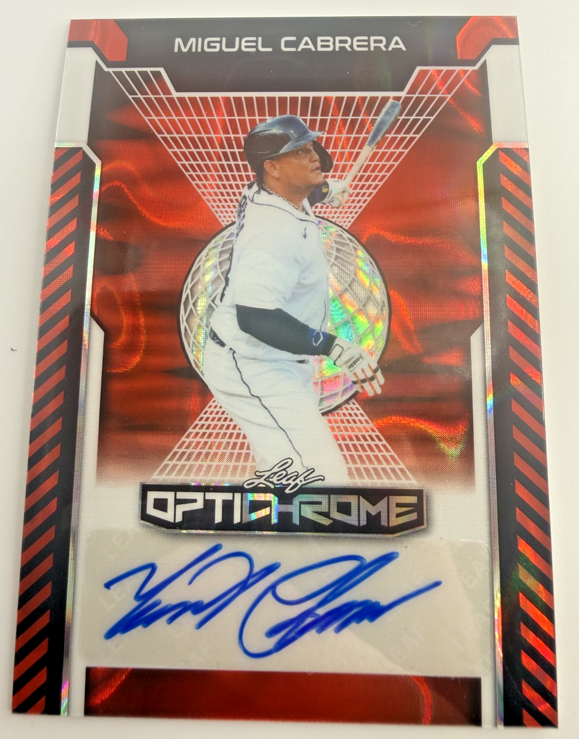 2025 Leaf Miguel Cabrera Optichrome Detriot Tigiers