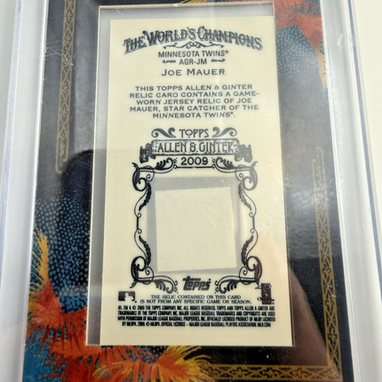 2009 TOPPS ALLEN & GINTER  JOE MAUER JERSEY - GRAY #AGR-JM